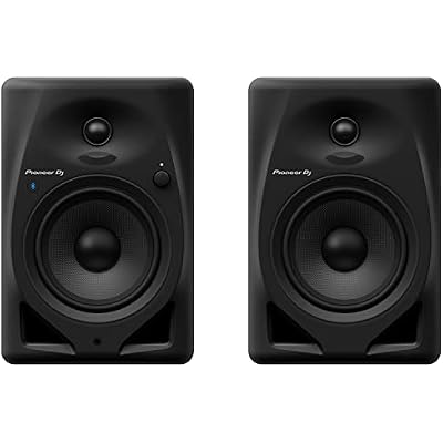Pioneer DJ DM-50D-BT 5-Inch Desktop Monitor System with Bluetooth, Black