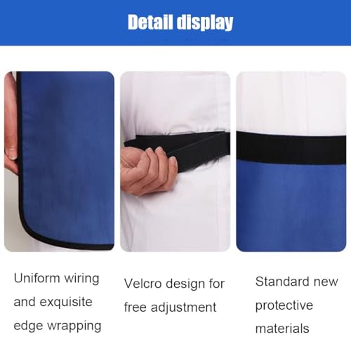 Lead Apron Fato de chumbo resistente à radiação de tórax azul feminino, valor equivalente de 0,5 mmP