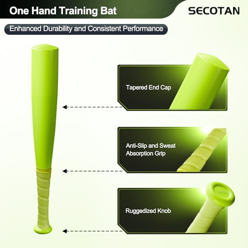 Image of Baseball Bat, 17inch Aluminum One Hand Training Bat, Baseball /Softball /Teeball Mini Training Bat, Batting Practice, Tire Pressure Checker, Multi-Purpose Bats for Versatile Use