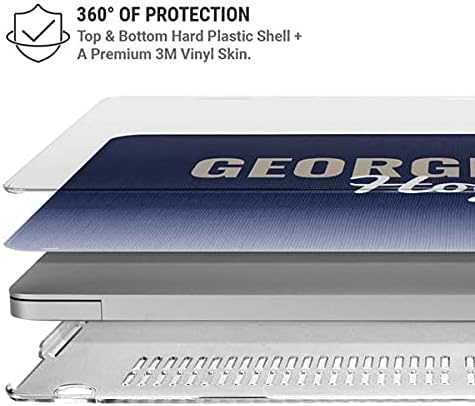 Skinit Case + Skin Compatible with MacBook Air 13in (2020) - Officially Licensed Georgetown Hoyas Design