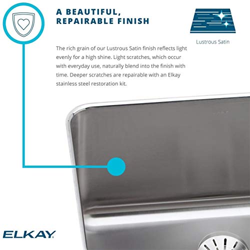 Elkay ELUHAD191655 Lustertone ADA Undermount Sink by Alfi