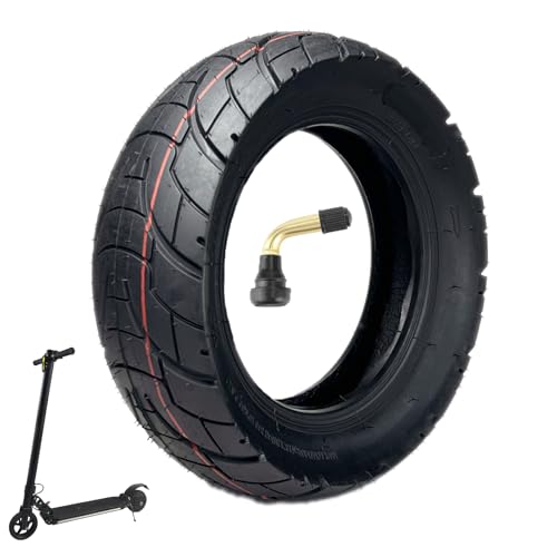 80/65-6 10x3 255x80 Off Road Tubeless Tire 10 Inch Electric Scooter Replacement tire With Tire Air Valve for Nanrobot D4+/D5+/D6+/Apollo Pro/Varla Eagle One Electric Scooter