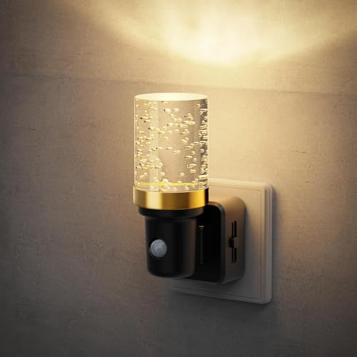 JandCase Luz Nocturna Con Sensor de Movimiento, Regulable 0-100 LM, 3 Modos (ON/AUTO/OFF), Infantil, Para Pasillo, Habitación, 3000K Blanco Cálido