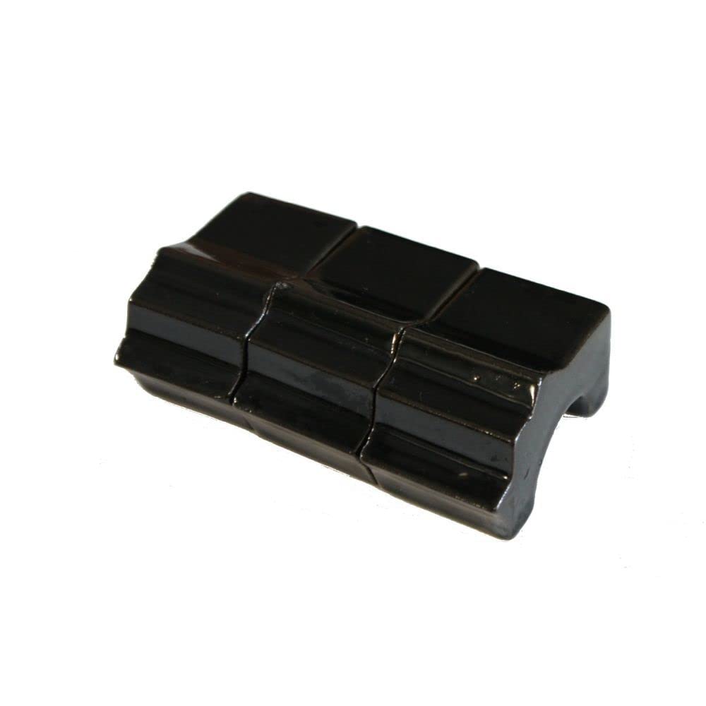 Woodlodge Products YFBBK Large Black Glazed Pot Feet, Pack of 3