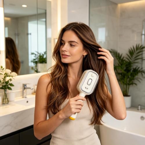 Cepillo con spray de agua que desenreda y humecta el cabello en casa 2