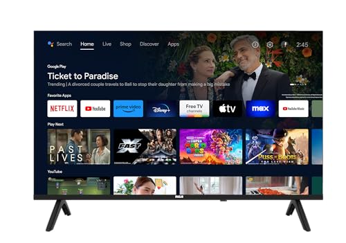 Image of RCA 32-Inch HD Smart Google TV, Frameless LED Display with HDR10, Wi-Fi and Bluetooth, Google Assistant Built-in, Compatible with Alexa