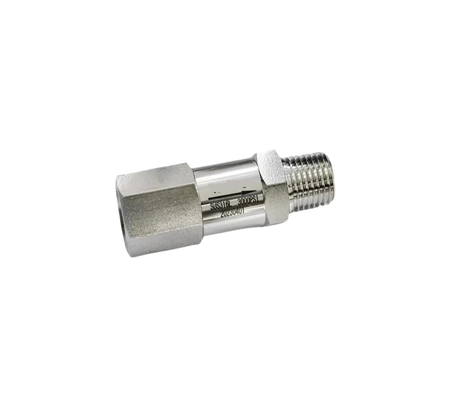 Clapet anti-retour 1/4 en inox 316, la haute précision industrielle 3000 Psig pour vos fluides