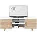 COMIFORT Mueble de TV - Mesa de Salón Moderno, Estilo Nórdico, Puertas...