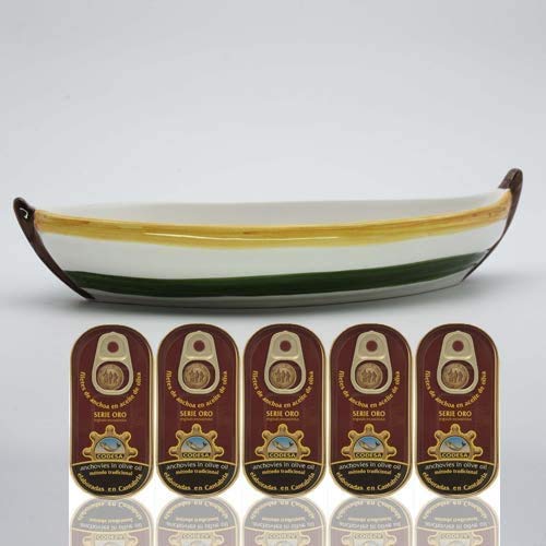 5 x ACCIUGES CHANTABRIQUE SERIE OR 50G CODESE AVEC BARQUETTE EN CERAMIQUE Cover