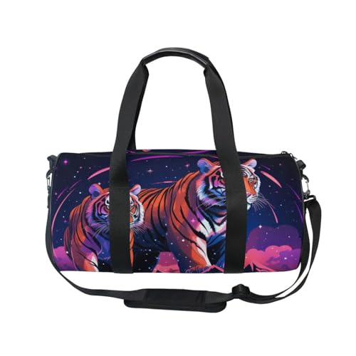 Generic Gym Bags for Men Women, Travel Duffle Bag, Lightweight Weekender Duffel Bag, Workout Duffle Sports Bag for Travel Yoga, Tiger (5), YYGYM23HIH4993