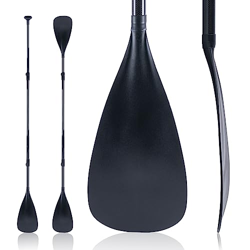 Goture Carbon Fiber Paddles Lightweight, SUP Paddles, Adjustable Carbon Shaft 4-Piece, 74’’ - 86’' Stand-up Paddle Oars for Paddleboards with Carrying Bag