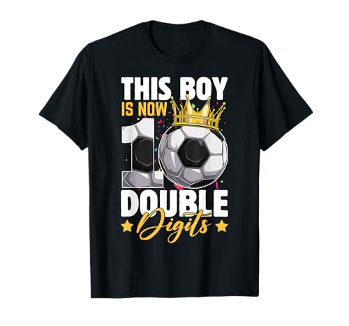 This Boy Now 10 Soccer Birthday T-Shirt
