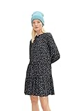 TOM TAILOR Damen Kleid mit Punkten 1035813, 30928 - Black Dot Design, 40