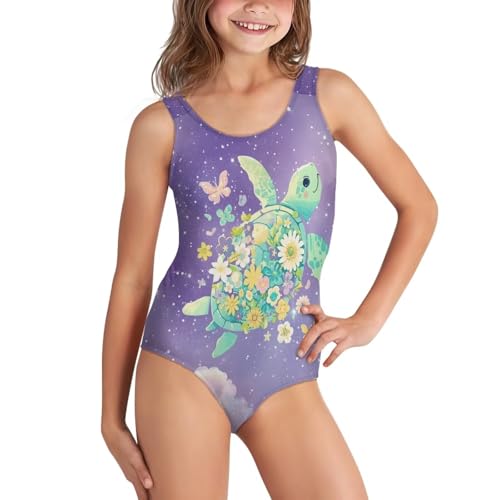 Image of Girls One Piece Swimsuits Size 5-14 Kawaii Gymnastics Leotard for Beach Vacations