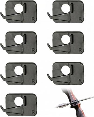 VAEIROP Repose-Flèches 8 Pièces en Plastique Rigide, Support Auto-Adhésif Hautes Performances pour arcs pour portes, Stabilité Optimale & Trajectoire Précise pour Entraînement