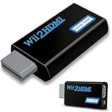 Powice Wii HDMI Adapter, Wii Adapter HDMI, Adapter für Wii an Fernseher,720/1080P Wii zu HDMI...