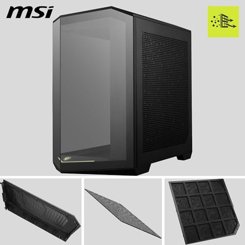 Boîtier PC ATX MSI MAG PANO PZ Installation verticale de carte graphique Support de GPU - vue 4