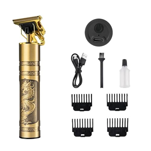 Original Metal Body Retro Set T9 Large Capacity 1200ml Battery Senior Hair Cutting Machine Pro(Metal Body A)