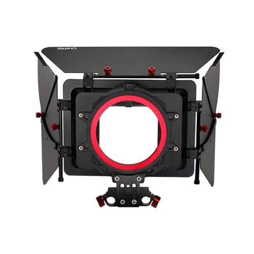 CAMTREE Camshade Professional Wide Angle Matte Box with 15mm Rod Adapter for DSLR Video DV Camcorder Camera Lenses up to 105 mm (MB-CMS)
