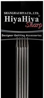 HiyaHiya Double Point 6 inch (15cm) Sharp Steel Knitting Needles (Set of 5) Size US 2.5 (3mm) HISSTDP6-2.5