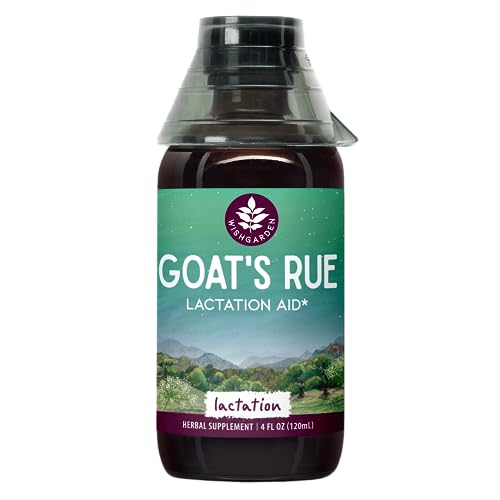 Image of WishGarden Herbs Goat's Rue Lactation Supplement - Organic Herbal Tincture to Increase Breastmilk Supply, Fenugreek Free Lactation Supplement, Breast Milk Supply Boost, Flow, Quality & Production, 4oz