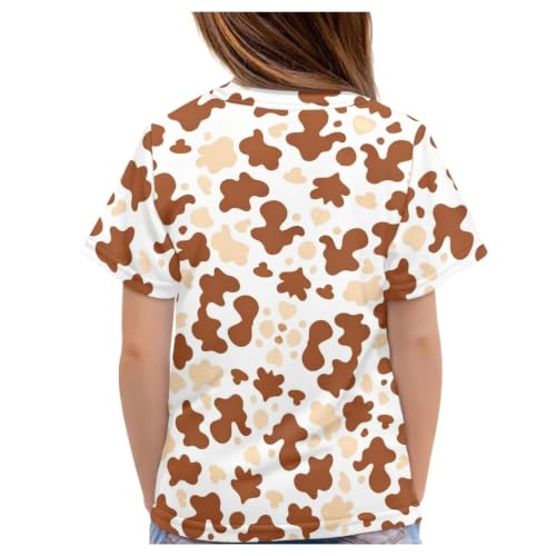 Image of Xhuibop Kids Tshirts Girls Boys 3-16 Years Summer Clothes for Teens Loose Fitting Tops