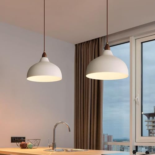 Lampe à suspension avec base E27 et dôme métallique style industriel - 8