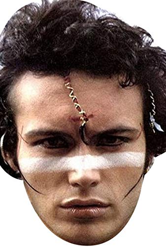 FoxyPrinting Adam Ant Celebrity Cardboard Party Face Mask Fancy Dress