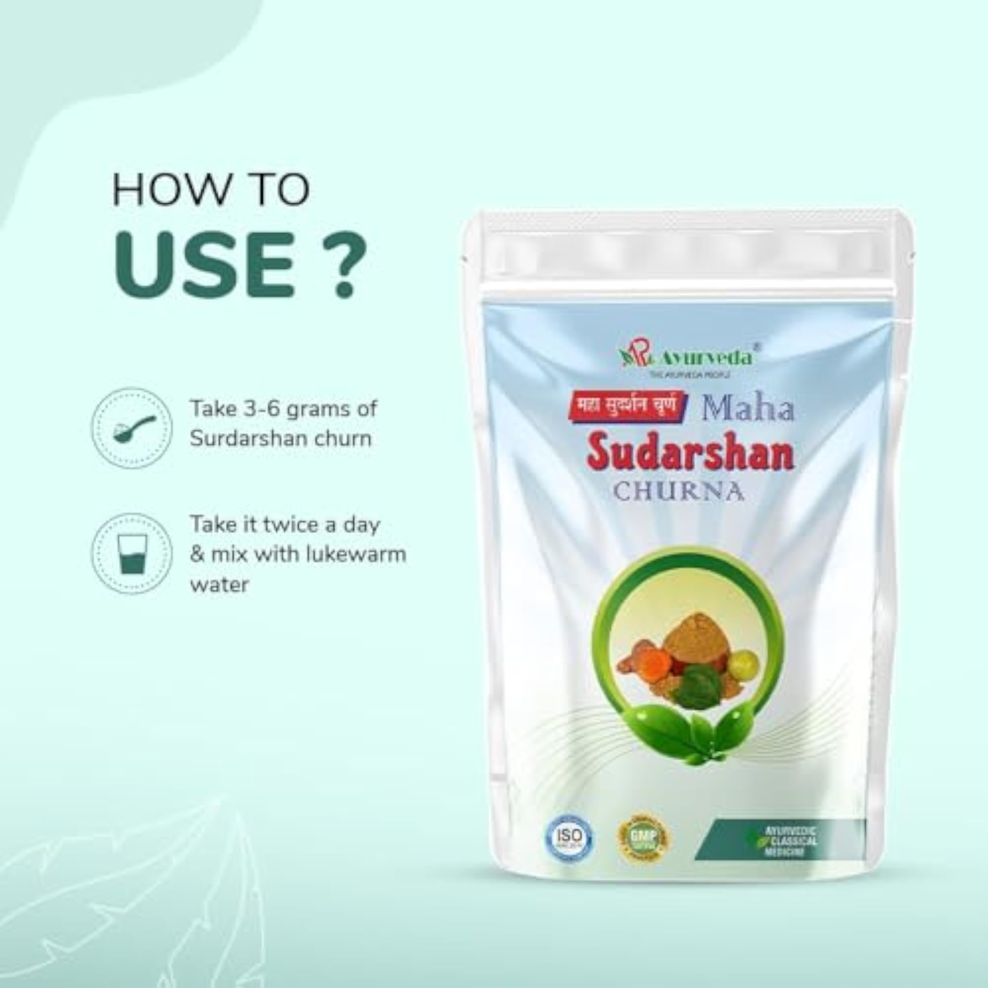 A R Ayurveda Maha Sudarshan Churna for Overall Wellbeing
