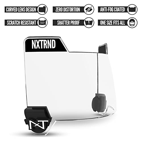 Nxtrnd Vzr3 Football Visor, Bubble Lens Technology, Fits Adult & Youth Football Helmets (Clear) #TOP2