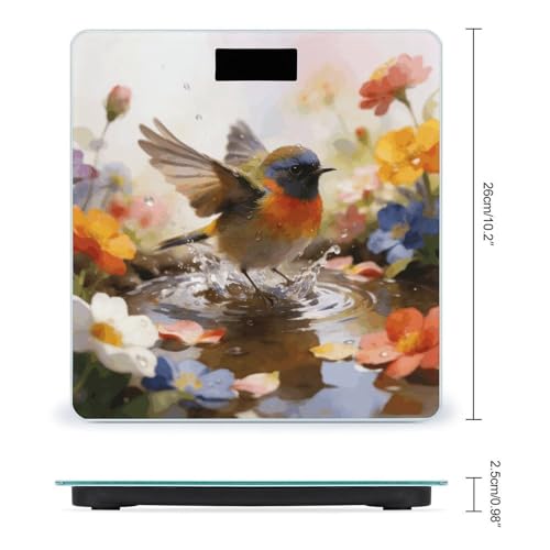 Báscula Digital de Baño con Plataforma de 10x10 pulgadas miniatura 2