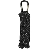 Gear Aid 80673 para Cord - 550 - Black/Reflective - 30ft, Black Reflective