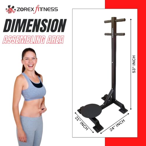 Image of Zorex Fitness ZF-108 Heavy Duty Standing Twister Along with Double Handles Abs Workout Equipment Weight Loss Machine Stomach Exercise Equipment Home Gym Tummy Twister Stand for Unisex (Black)