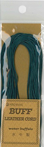 Cordon en cuir chamois 1mm bleu azur pour ateliers bijoux DIY
