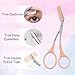 2Pcs Eyebrow Trimmer Scissors, Men Women Eyebrow Clippers, Comb Head Detachable, Safe Eyebrow Trimming Tool, Beard Trimmer, Easy to Operate for Beginners, Makeup Artist Recommended Eyebrow Scissors