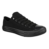  Elara Unisex Sneaker Low top Turnschuh Textil Chunkyrayan 36-46 A-YD3230-Allblack-39