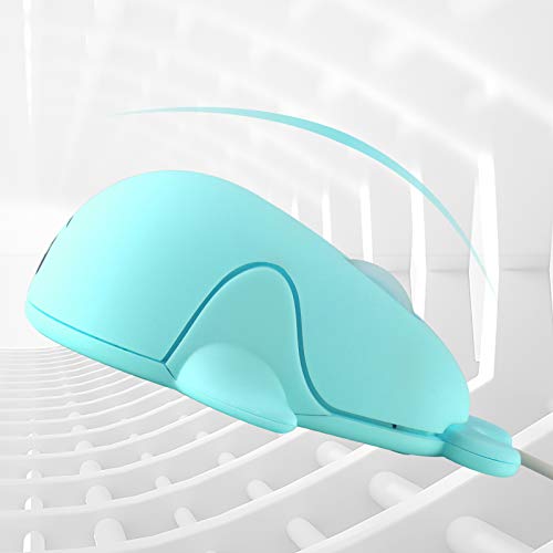 Elec Space Animal Dolphin Shape Usb Wired Mouse Optical Mice For Desktop Pc Laptop Computer,3 Buttons,3.87Feet Cord-Blue #TOP1