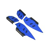 SWEER Motorcycle Footboard Steps Footrest Foot Pad Pedal Footrests Pads For YAMAHA XMAX300 xmax 300 2017-2025 Modified Accessories (Blue)