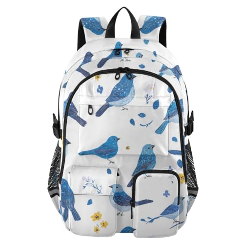Mochila escolar para adolescentes ideal para el instituto y mochilas para laptop azul