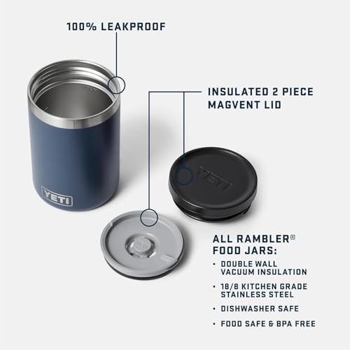 Image of YETI Rambler 16 oz Food Jar, Vacuum Insulated, Stainless Steel, With Airtight Lid, Big Sky Summer Camp