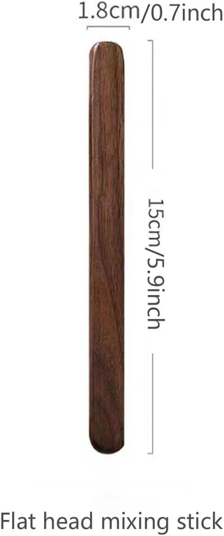 20 Pcs Reusable Walnut Stirrers: Handcrafted Natural Wood Tools For Coffee & Kitchen Beverage Mixing(15 * 1.8cm)