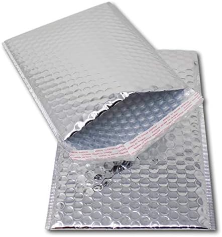 EPOSGEAR 25 Gold Shiny Metallic Foil Bubble Padded Bag Mailing Envelopes Perfect For Marketing Promotions Or And Alternative To Gift Wrap A5 C5 Dvd 250mm X 180mm