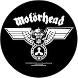 Motorhead Back Patch Hammered Tri Skull Band Logo New Official Circular 28.5 Cm Size One Size Black