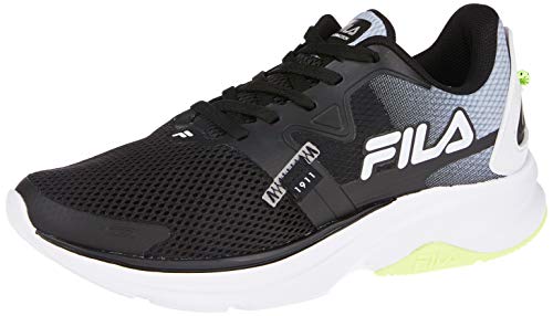 Tênis Racer Motion, Fila, Masculino, Preto/Branco/Limão, 41