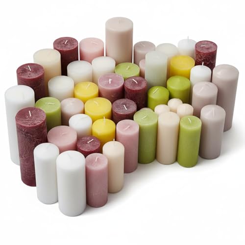 5 Kg Stumpenkerzen Kerzen in verschiedenen Farben und Größen bunte...