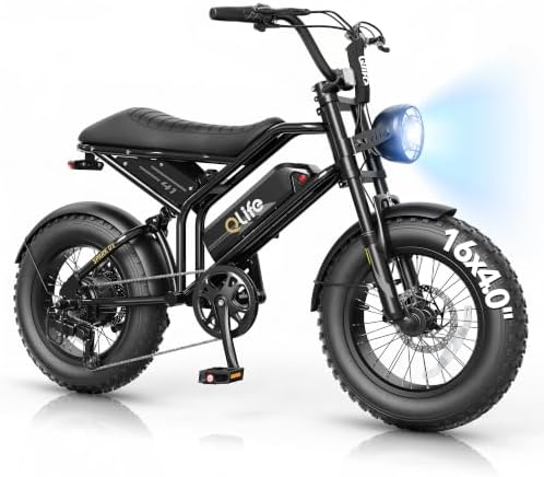 Qlife Spark D1 Electric Bike for Kids & Teens, 1500W Peak Motor Ebikes for Adults, 48V 13Ah Battery Adult Electric Bicycles, 16