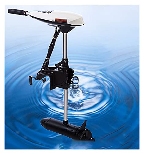 Moteur électrique 55LBS blanc avec poussée spéciale eau salée et pêche