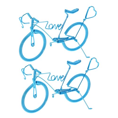 KONTONTY Retro Style Bike Model Ornament Miniature Bike Model Bicycle for Small Spaces