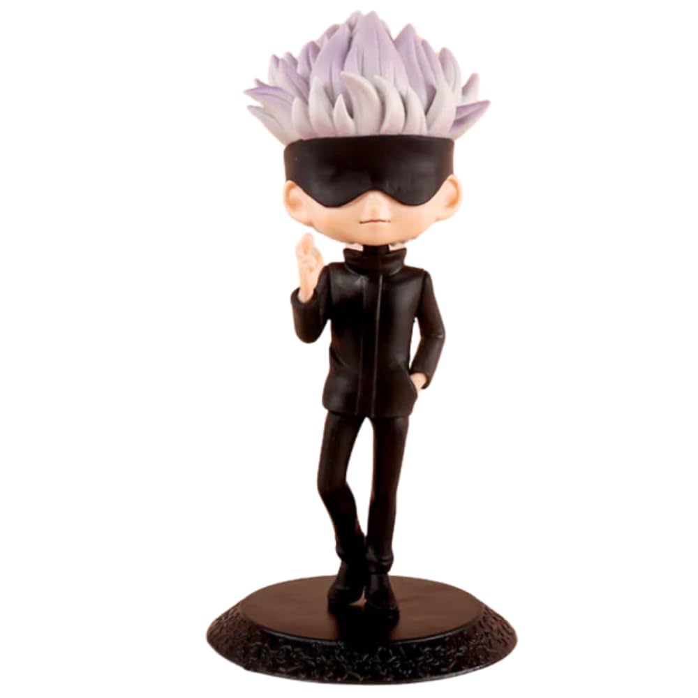 Vaoza Action Figure Miniature Toy Figure Special Edition for Car Dashboard, Decoration, Cake, Office Desk & Study Table - Gojoo with Mask