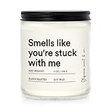 Shqiueos Funny Anniversary Candle Gifts for Boyfriend Girlfriend, Valentines Day Gifts for Her Him, Best Friend Friendship Birthday Gift for Women, Bestie, Christmas Gift, Lavender Scented 7oz